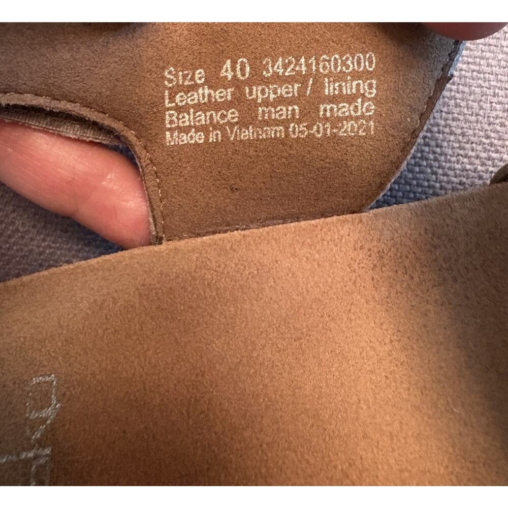 Dansko Stacey Sz 40 Taupe Cork Wedge Sandals - Picture 2 of 7